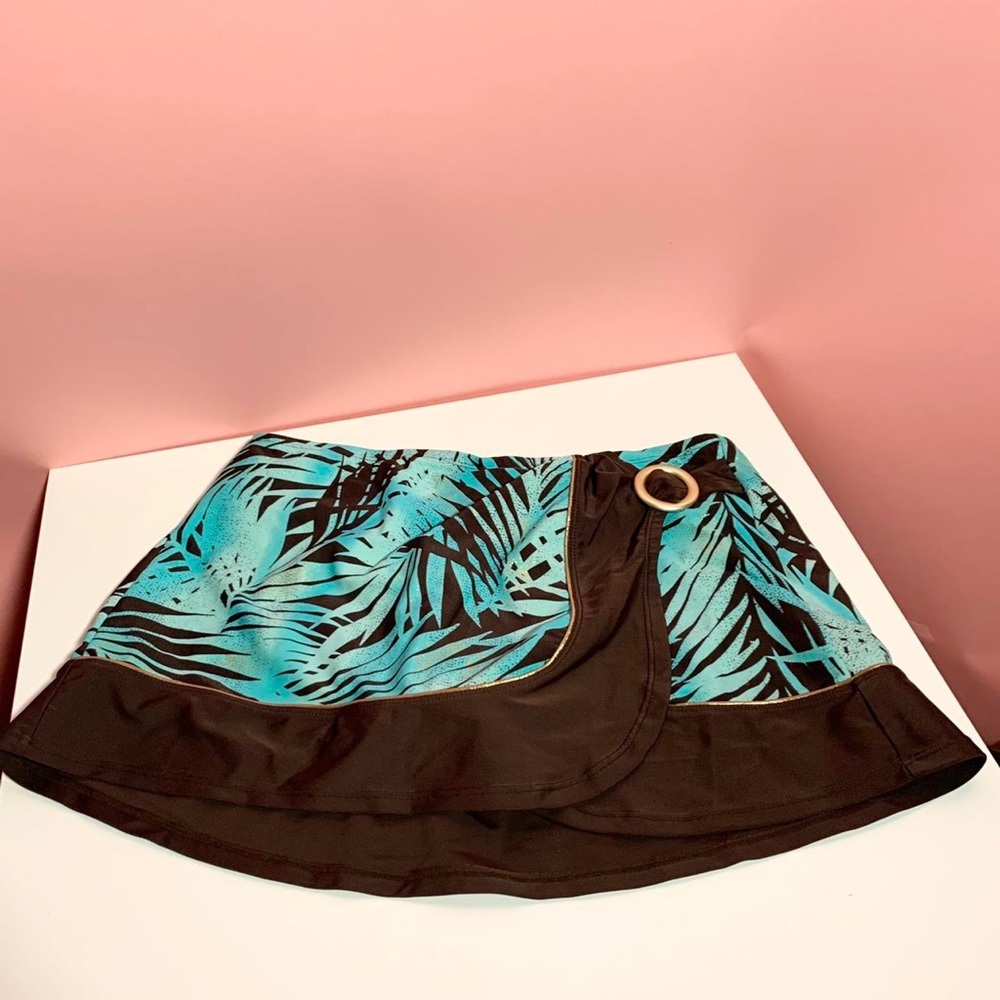 Vintage Y2K 2000s coconut girl tropical mini skirt swimsuit